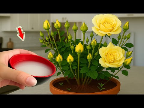 Видео: Всего 1 стакан! Внезапно появляется 1001 корень, и розы цветут круглый год!