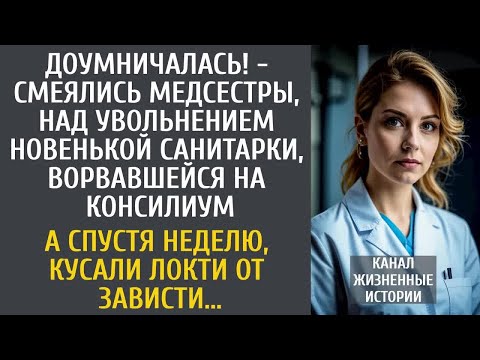 Видео: Доумничалась! - смеялись медсестры, над увольнением новенькой санитарки, ворвавшейся на консилиум...