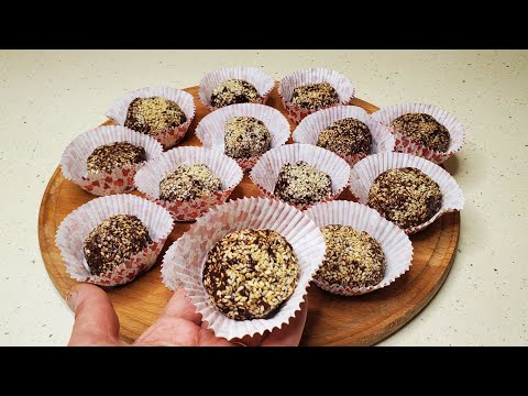 Видео: ЧЕЧЕВИЧНЫЕ КОНФЕТЫ  БЕЗ ВЫПЕЧКИ!ЭКСПЕРИМЕНТ УДАЛСЯ!!!