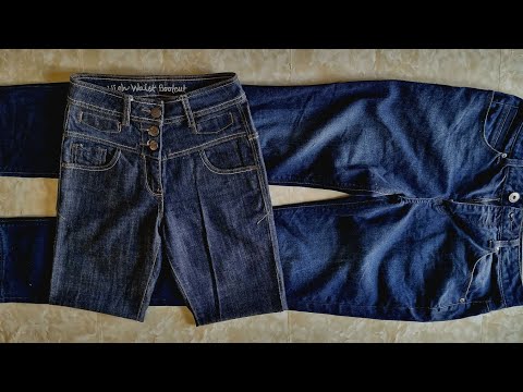 Видео: [DIY]🔻🔻🔻2 причины никогда не выбрасывать джинсы, которые вы не носите!!