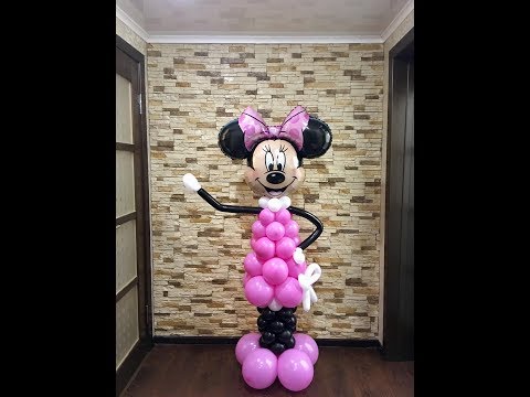 Видео: Как сделать микки - минни мауса из шаров/Mickey mouse, Minnie mouse out of balloons
