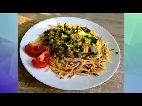 Видео: Куриные сердечки в сметанно-сливочном соусе.