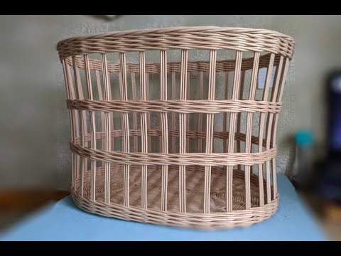 Видео: Воздушная плетеная корзина\ How to make newspaper basket