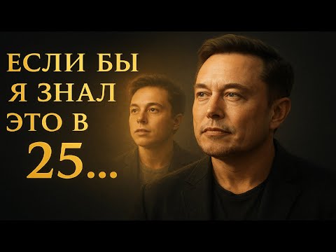Видео: Илон Маск: "Если бы я знал ЭТО в 25, я бы достиг всего в 2 раза быстрее