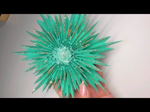 Видео: Снежинка из бумаги. 