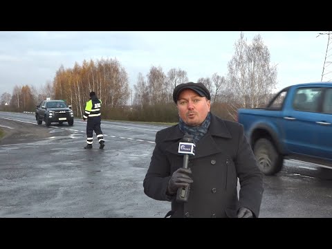 Видео: В Пинске искали нарушителей правил дорожного движения. Рейд ГАИ на дорогах