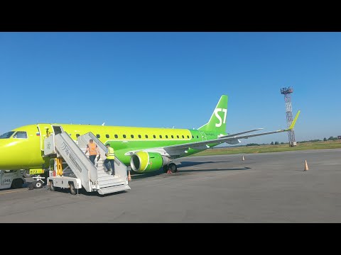 Видео: Embraer 170 а\к S7 Airlaines | Рейс Ханты-Мансийск Новосибирск