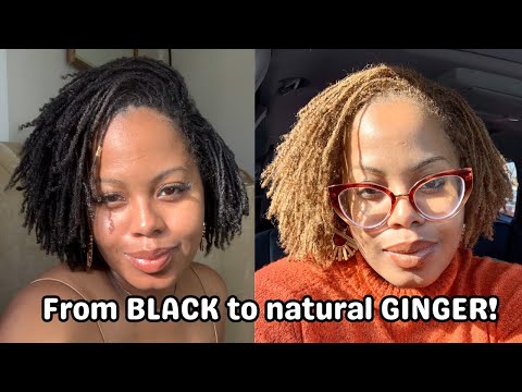 Видео: ОТБЕЛИВАЮ MICROLOCS ДОМА [БЕЗ ПОВРЕЖДЕНИЙ] | Пошаговое окрашивание Microlocs Ginger