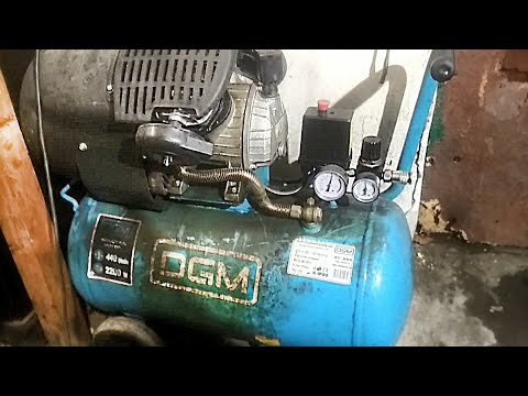 Видео: 37) Обзор на компрессор DGM AC-254, что ломалось, какие были проблемы.