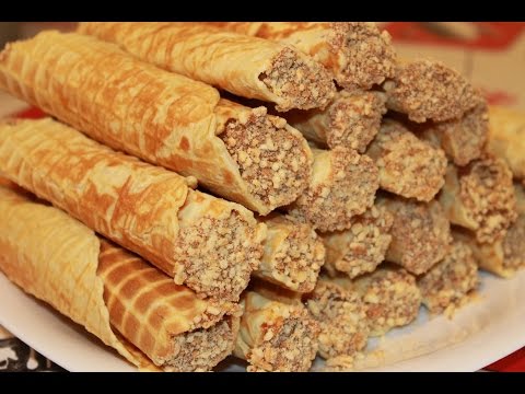 Видео: Вафельные трубочки с вареной сгущенкой.Простой рецепт.