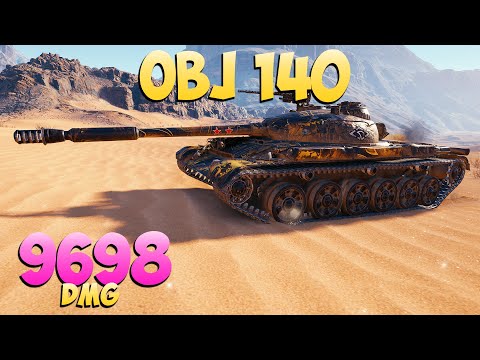 Видео: Об 140 - 7 Фрагов 9.6K Урона - Близко к 10к! - Мир Танков