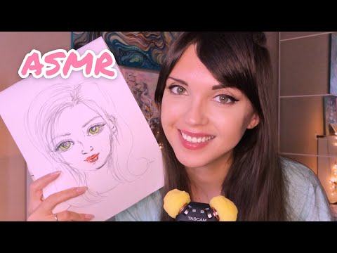 Видео: АСМР/ASMR Рисую твой портрет и жую жвачку