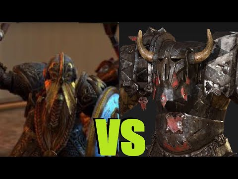 Видео: Железоломы vs Черные орки Total War Warhammer 2. тесты юнитов v1.4.1.
