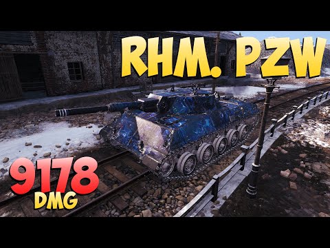 Видео: Rhm. Pzw - 4 Kills 9.1K DMG - Удивительный! - Мир Танков