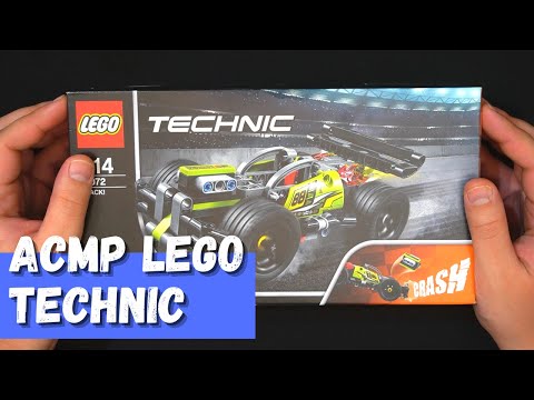 Видео: АСМР LEGO Technic 42072 Зеленый гоночный автомобиль