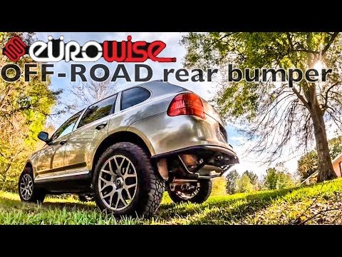 Видео: Внедорожный Porsche Cayenne — установка заднего бампера Eurowise!