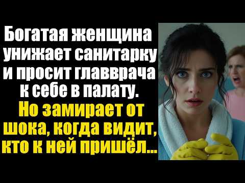 Видео: Богатая женщина унижает санитарку и просит главврача к себе в палату. Но замирает от шока, когда...