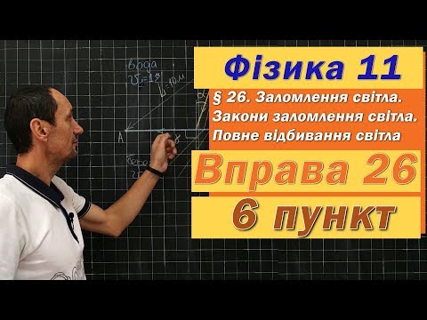 Видео: Фізика 11 клас. Вправа № 26. 6 п