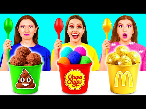 Видео: Бедная vs Богатая vs Ультра Богатая еда Челлендж | Смешные Cитуации от ChallengeTeen