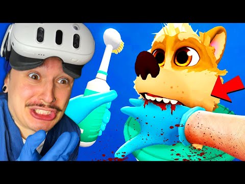 Видео: СЪЕЛА Собака ЖИВЬЁМ в VR. (Pets & Stuff VR)