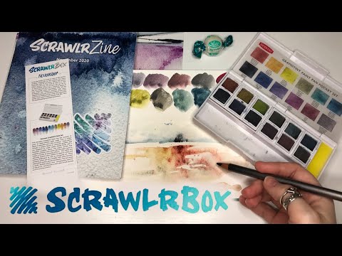 Видео: Распаковка scrawlrbox за ноябрь 2020/ Derwent graphitint pan set