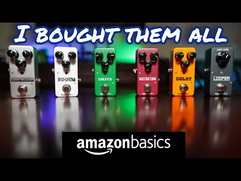 Видео: Все гитарные педали Amazon Basics — я хотел их возненавидеть...