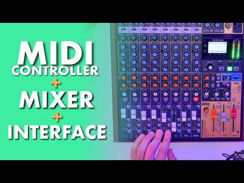Видео: Как микшер может стать ИДЕАЛЬНЫМ MIDI-контроллером и центром домашней студии? | TASCAM Модель 12