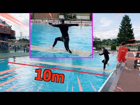 Видео: Люди с хорошими двигательными нервами могут бегать по воде.