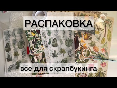 Видео: РАСПАКОВКА все для скрапбукинга bruno visconti botanic