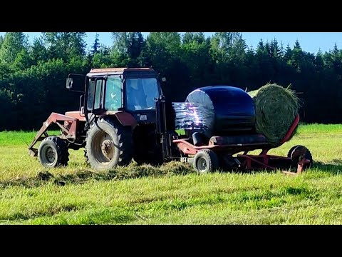 Видео: Сенокос 2025/Заготовка сенажа/Making haylage/Haymaking 2025/ Farmhouse Rimši