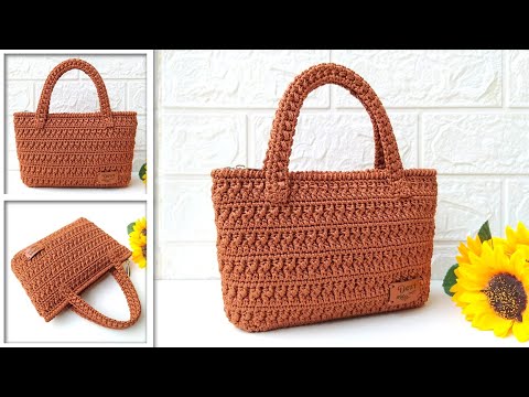 Видео: КАК СДЕЛАТЬ СУМКУ ВЯЗАНИЕМ КРЮЧКОМ ДЛЯ НАЧИНАЮЩИХ