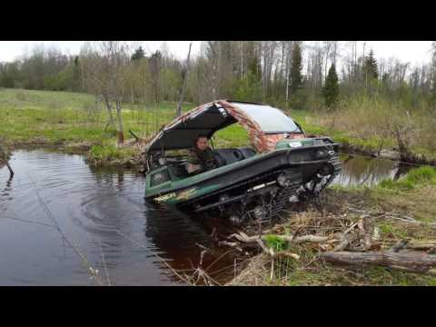 Видео: Утопили вездеход Тингер (Tinger). Часть 2: тянем бегемота из болота