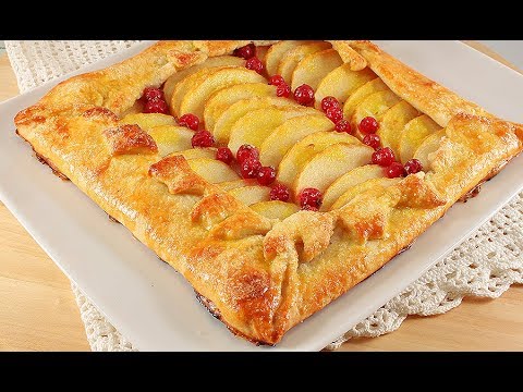 Видео: Слоеное Тесто/Легкий Рецепт/Яблочный Пирог и Слойки из Него