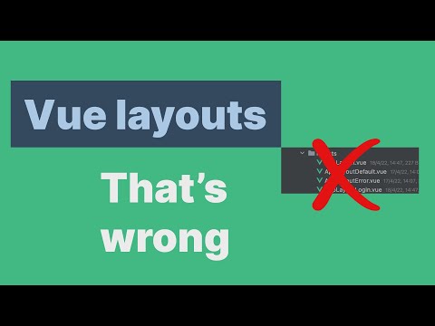 Видео: Правильные page layouts во Vue