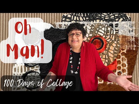 Видео: Что случилось с моими художественными принадлежностями? — 100 дней коллажа (Неделя 2: #13)