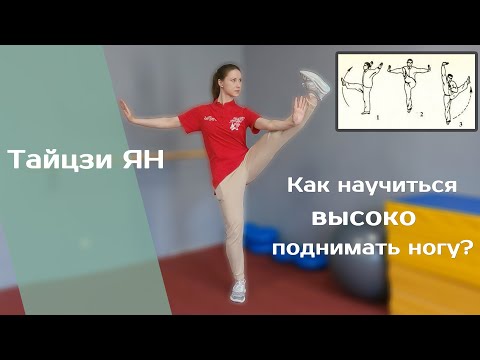 Видео: ТАЙЦЗИЦЮАНЬ. Равновесие с поднятой ногой (подготовительные и подводящие упражнения).