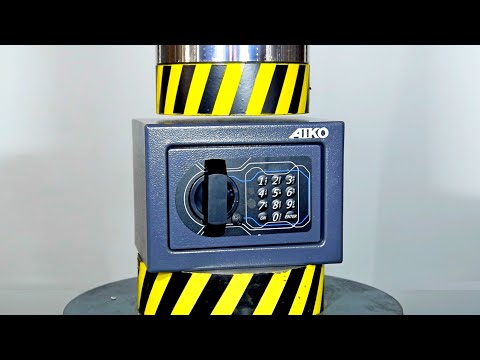 Видео: 500 ТОННЫЙ ГИДРАВЛИЧЕСКИЙ ПРЕСС УНИЧТОЖАЕТ СЕЙФ