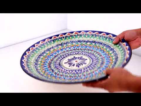 Видео: Ляган - Мехроб А6, керамика, ручная работа, Ø 42 см