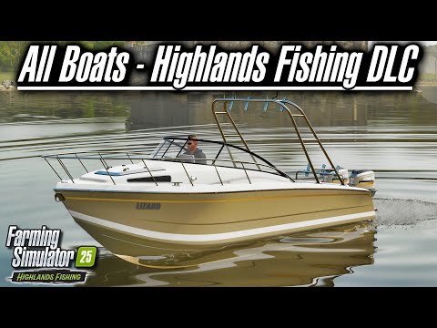 Видео: Лодки — всё, что вам нужно знать! — Дополнение Highlands Fishing | Farming Simulator 25