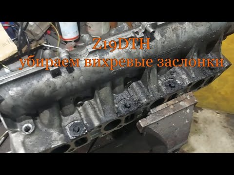 Видео: Z19DTH убираем вихревые заслонки
