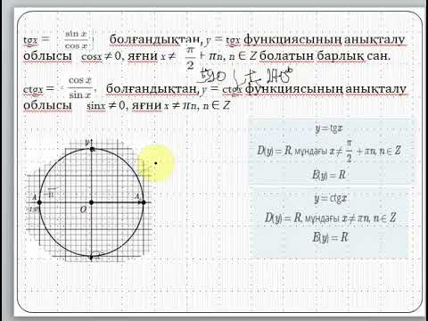 Видео: Тригонометриялық функциялар және олардың қасиеттері