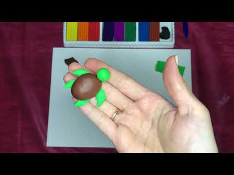 Видео: Лепим вместе! Лепка «Черепашка»