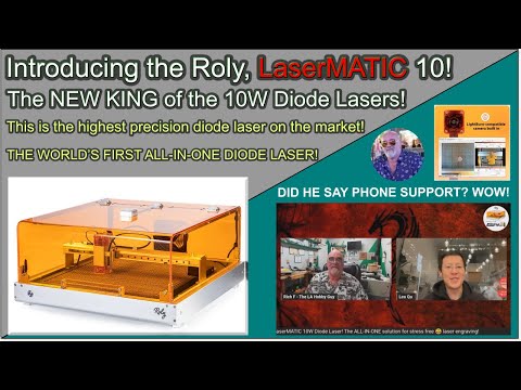 Видео: 🆕 Представляем Roly LaserMATIC 10! НОВЫЙ КОРОЛЬ среди 10-ваттных диодных лазеров!