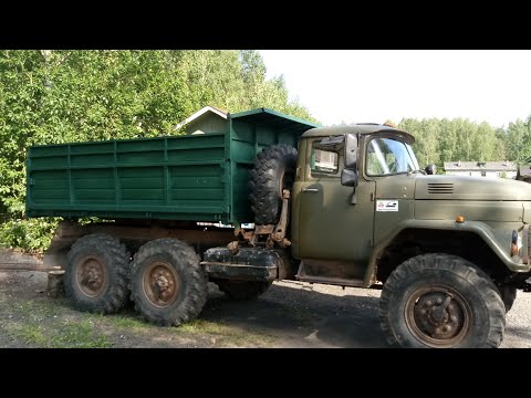 Видео: Зил 131 Из бортового в самосвал.