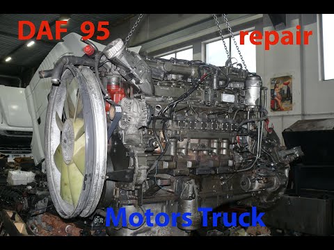 Видео: сборка и запуск ДВС DAF XE 95 repair