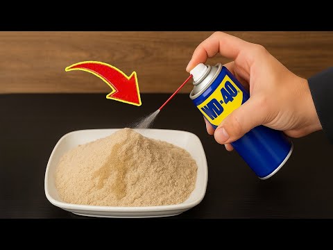 Видео: Смешайте wd 40 с песком 😱Вы не поверите невероятному результату | Советы по созданию