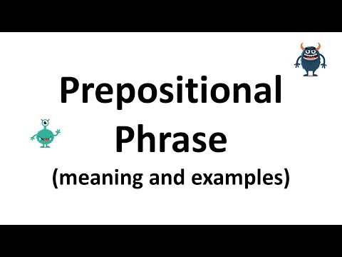 Видео: Предложная фраза