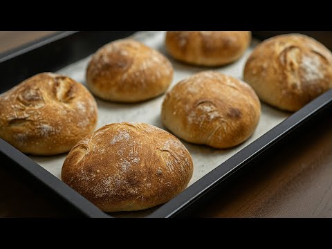 Видео: Больше не покупайте хлеб! Не нужно трогать тесто руками. Простой и простой рецепт!