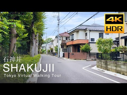 Видео: Пешеходная прогулка по Сякудзи, Токио \[4K HDR] | Пасмурное лето в Японии