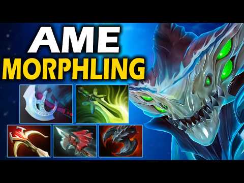 Видео: Аме на Сигнатурном Морфе, что-то знает про 7.38 - Ame Morphling ДОТА 2